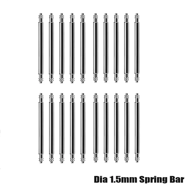 Dia 1.5/1.8mm Spring Bars for 18/20/22mm Watch Strap \ 10Pcs - Image 3