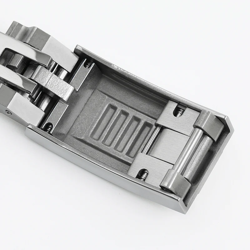 Adjustable Stainless Steel Watchband Buckle Solid Brushed Mid polised clasp - Image 8