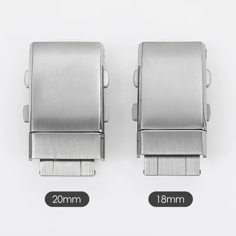 316L Stainless Steel 18mm 20mm 22mm Entendable Adjustable Folding Watch Buckle - Image 13