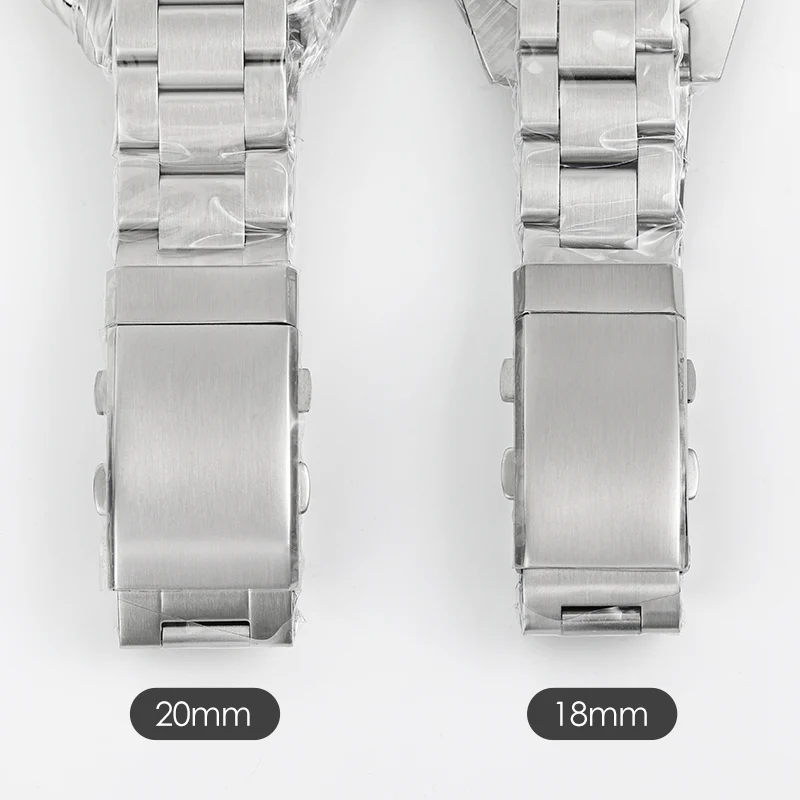316L Stainless Steel 18mm 20mm 22mm Entendable Adjustable Folding Watch Buckle - Image 14