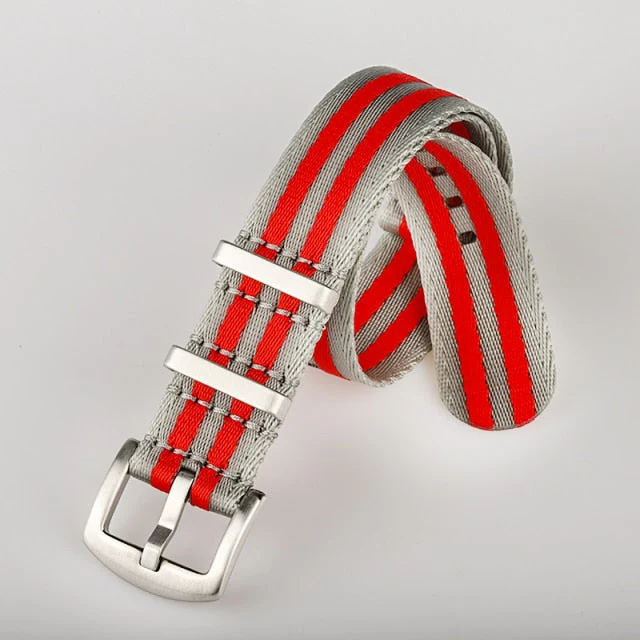 007 Premium Quality Nylon Fabric Strap 20mm 22mm - Image 11