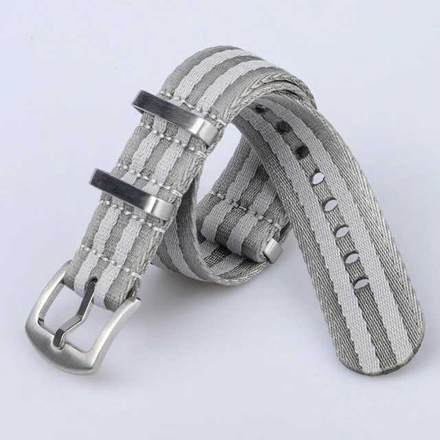 007 Premium Quality Nylon Fabric Strap 20mm 22mm - Image 15