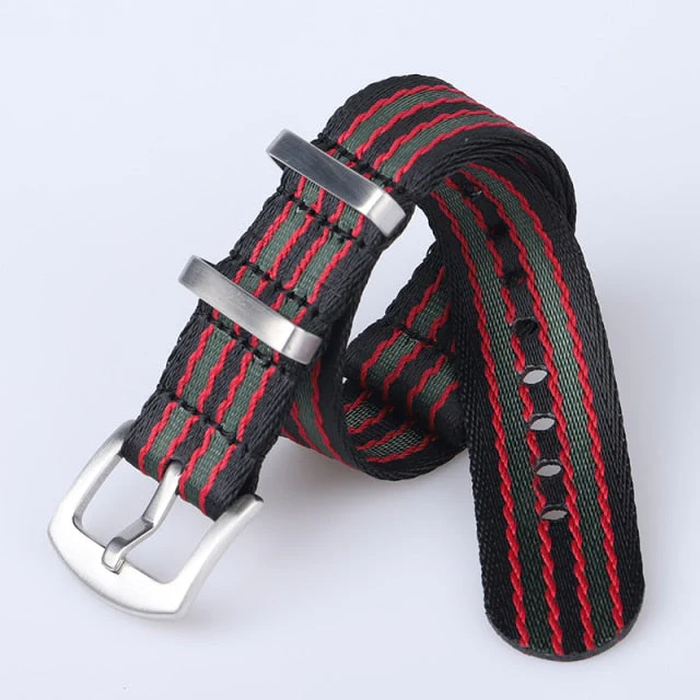 007 Premium Quality Nylon Fabric Strap 20mm 22mm - Image 6