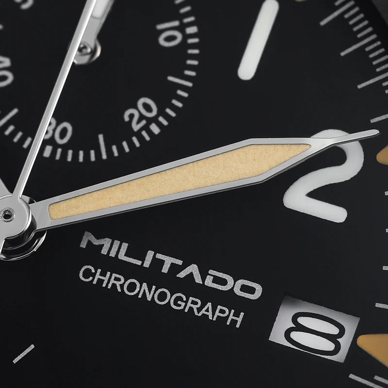 Militado Retro VK67 Quartz Chronograph Watch - 3 Dial - Image 13