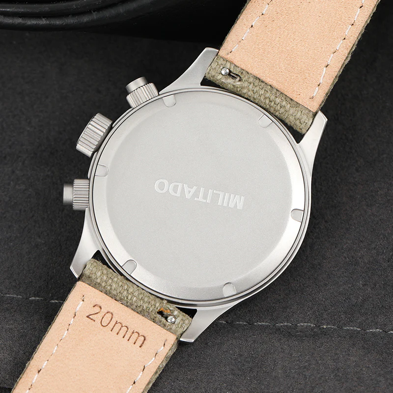 Militado Retro VK67 Quartz Chronograph Watch - 3 Dial - Image 21