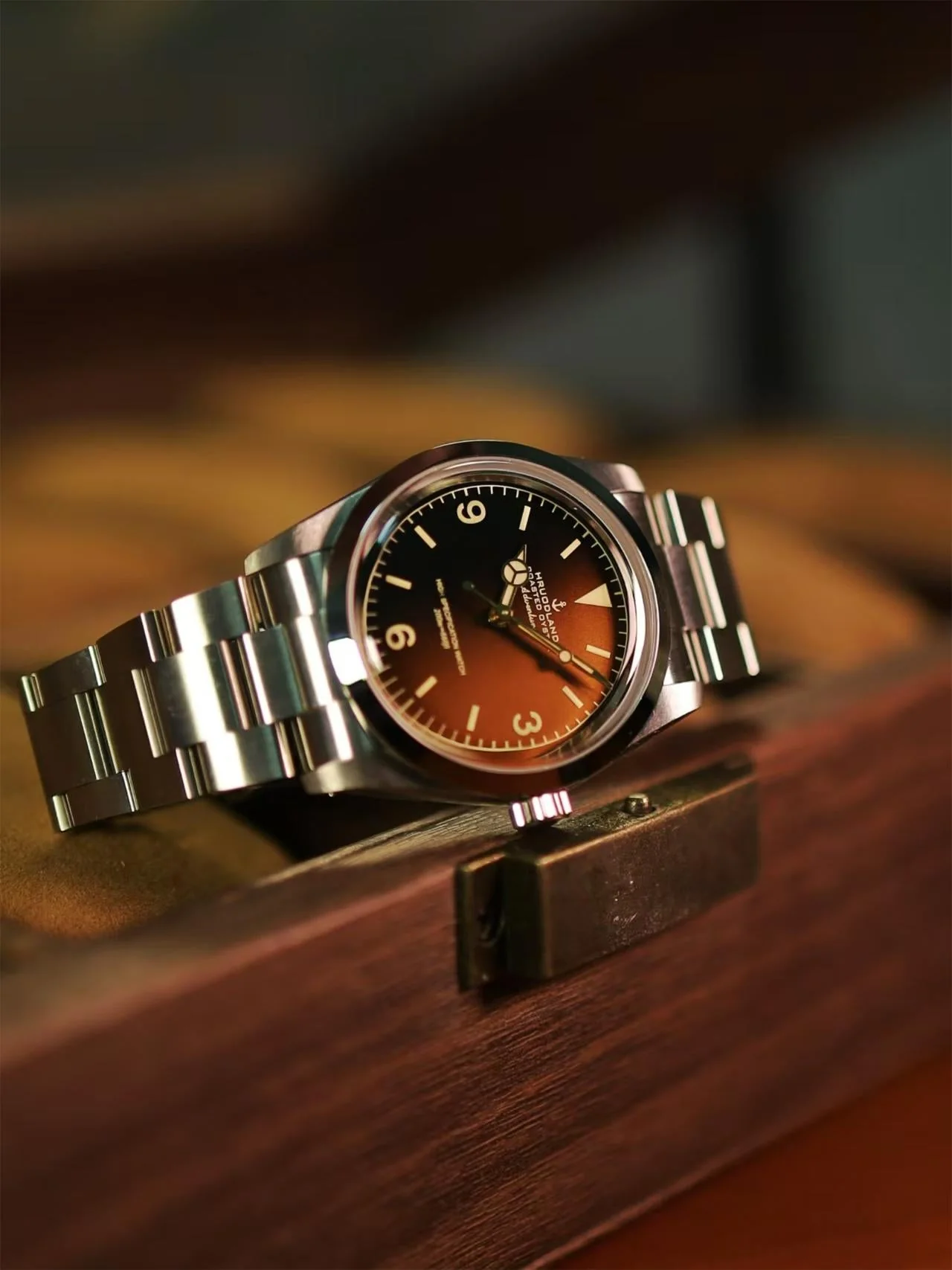 Hruodland 36mm NH38 Vintage Men Watch F029 - Image 14