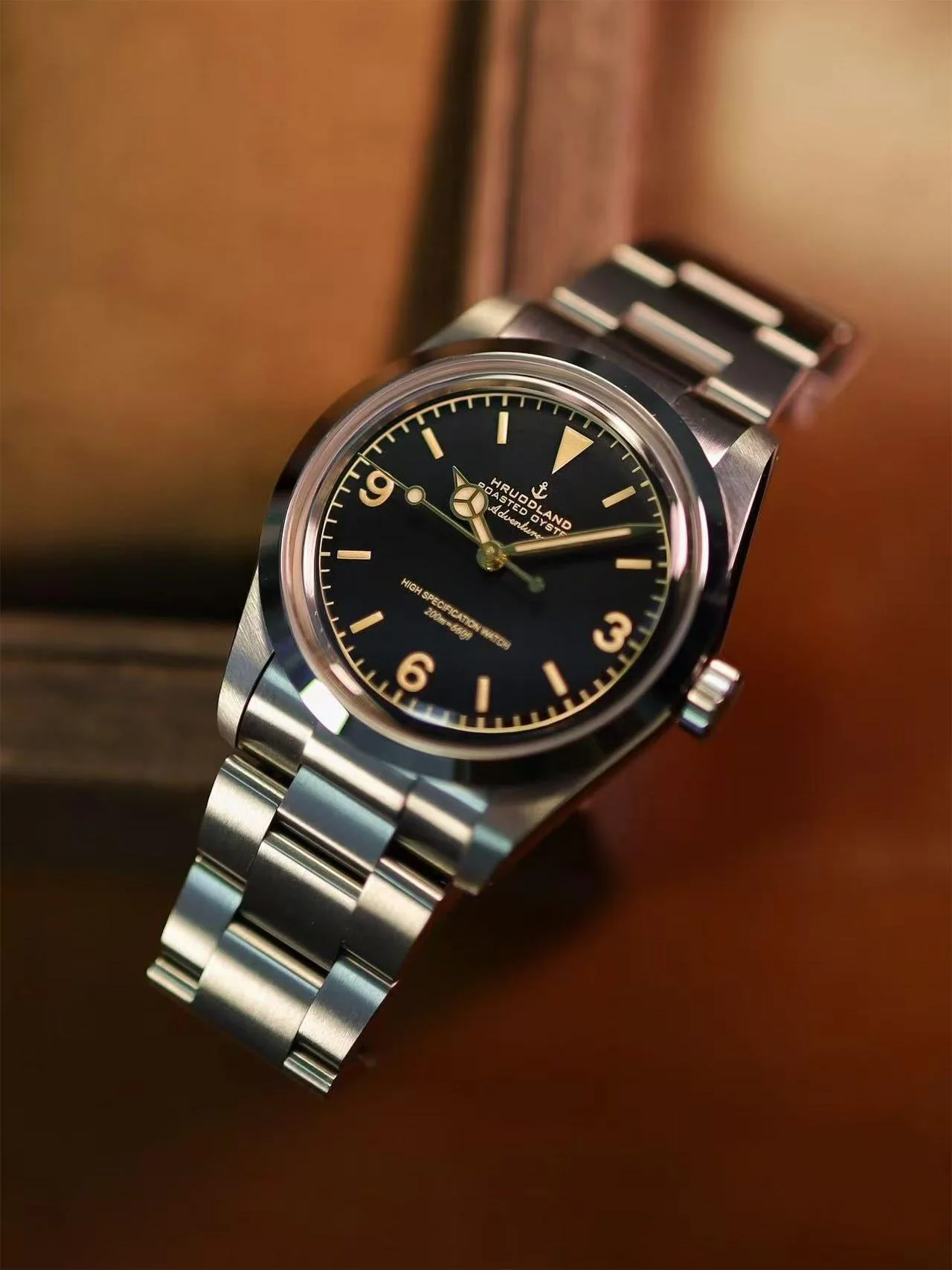 Hruodland 36mm NH38 Vintage Men Watch F029 - Image 16