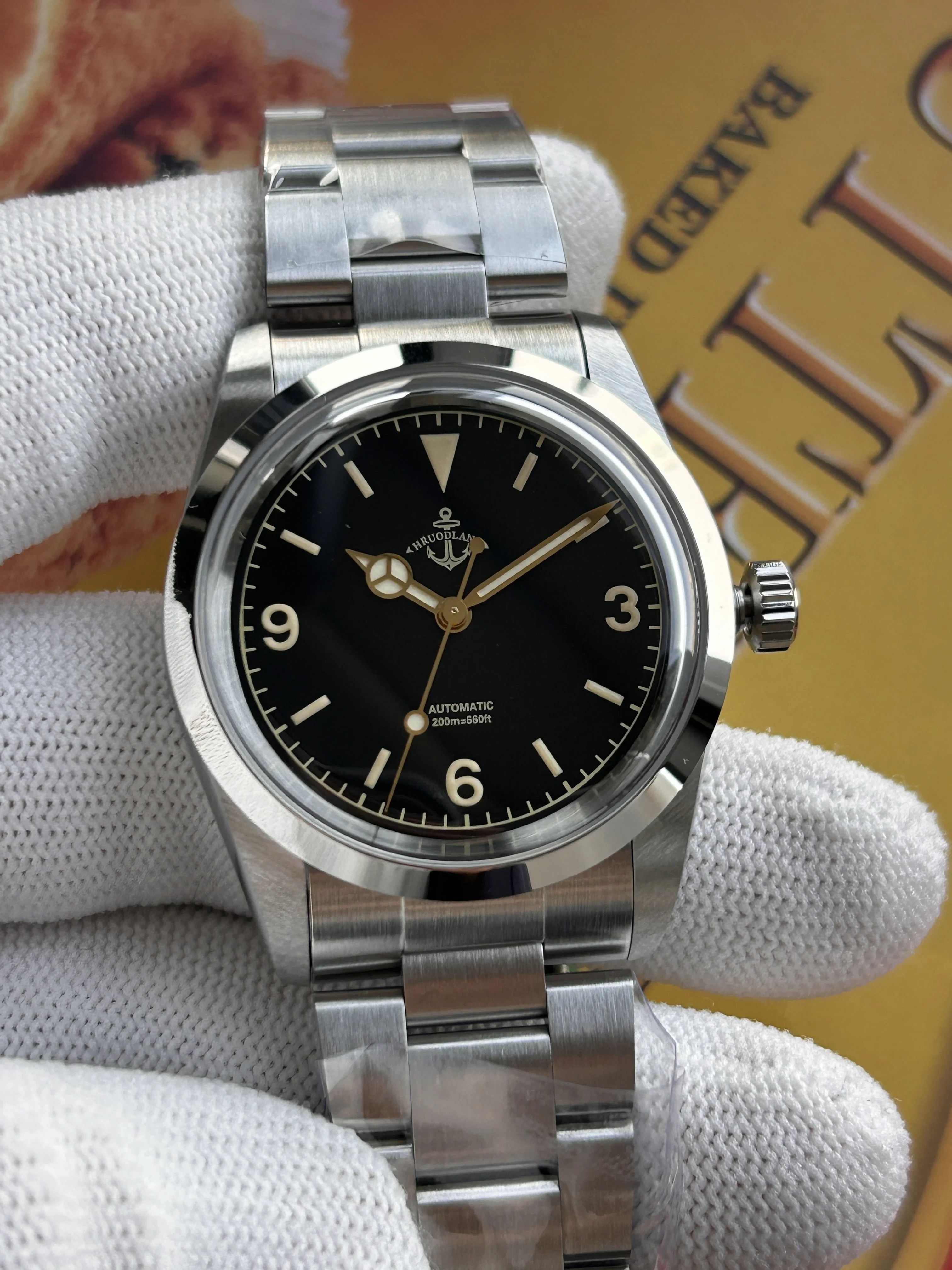 Hruodland 36mm NH38 Vintage Men Watch F029 - Image 33