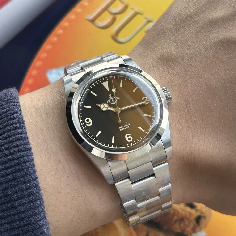 Hruodland 36mm NH38 Vintage Men Watch F029 - Image 36