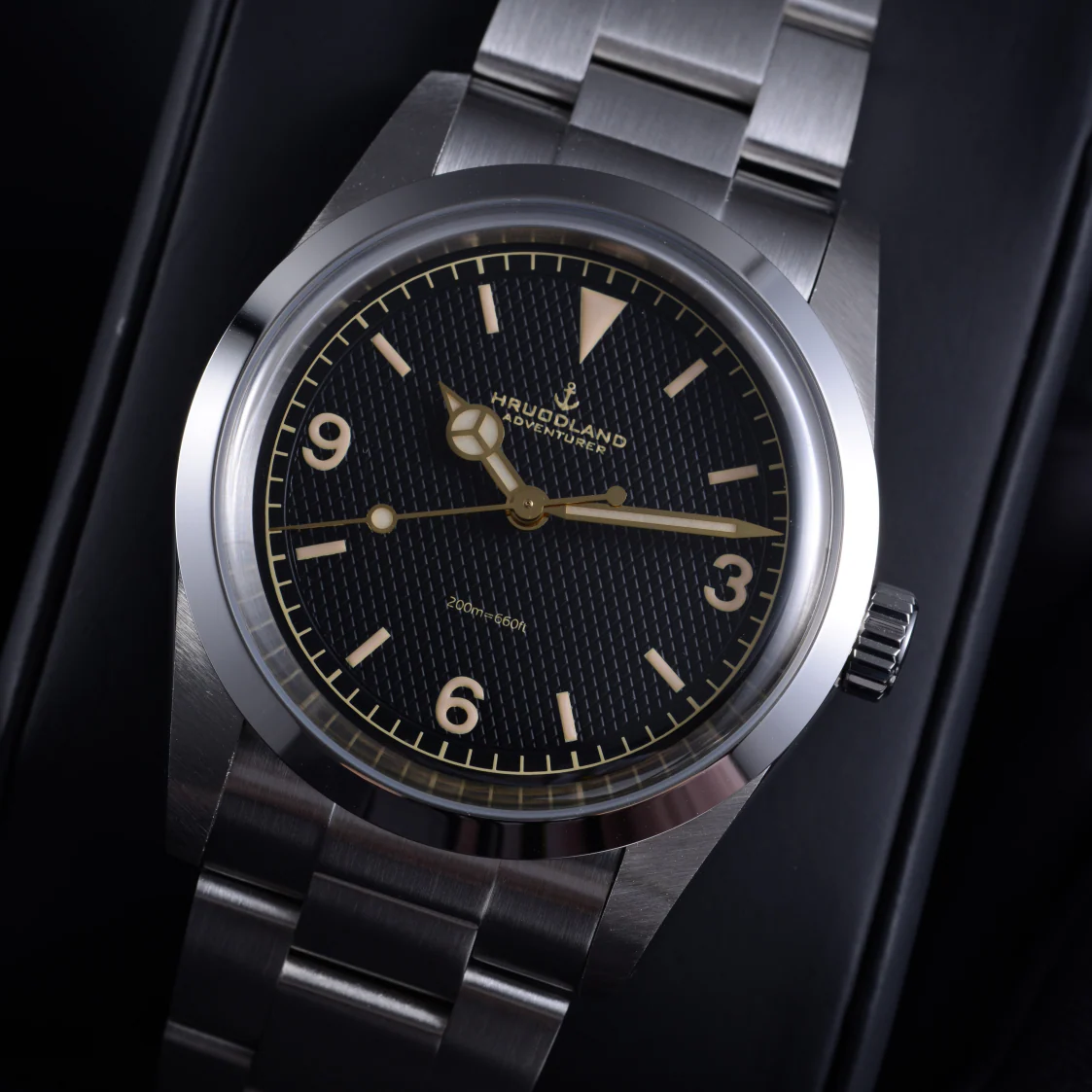 Hruodland 36mm NH38 Vintage Men Watch F029 - Image 39