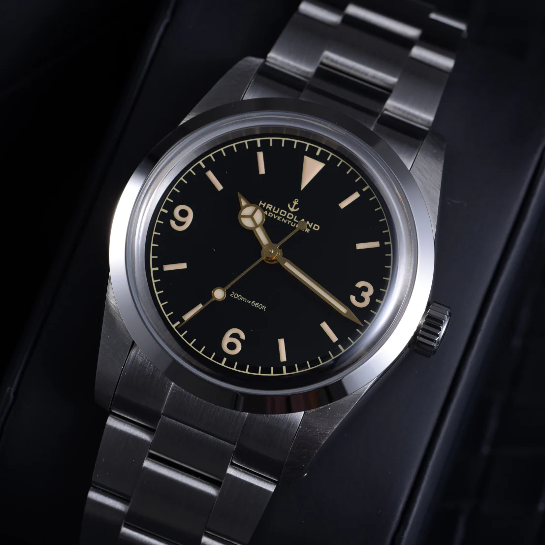 Hruodland 36mm NH38 Vintage Men Watch F029 - Image 42