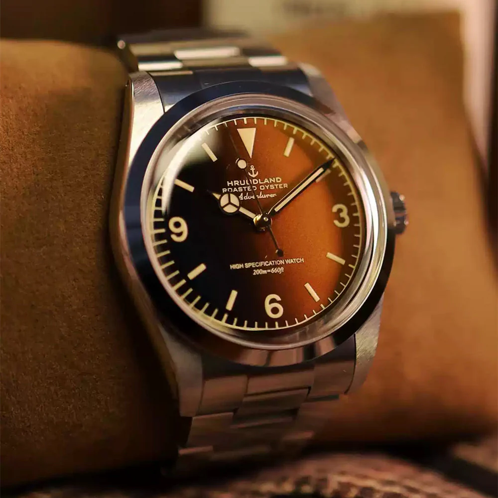 Hruodland 36mm NH38 Vintage Men Watch F029 - Image 5