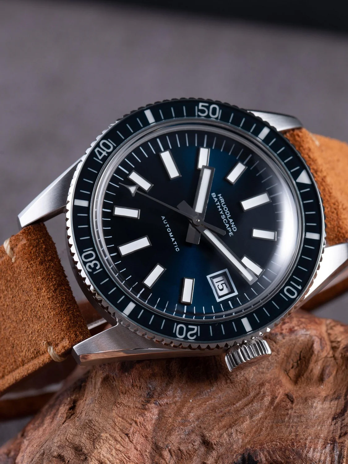 Hruodland 40mm Vintage Diver Watch F031 - Image 10