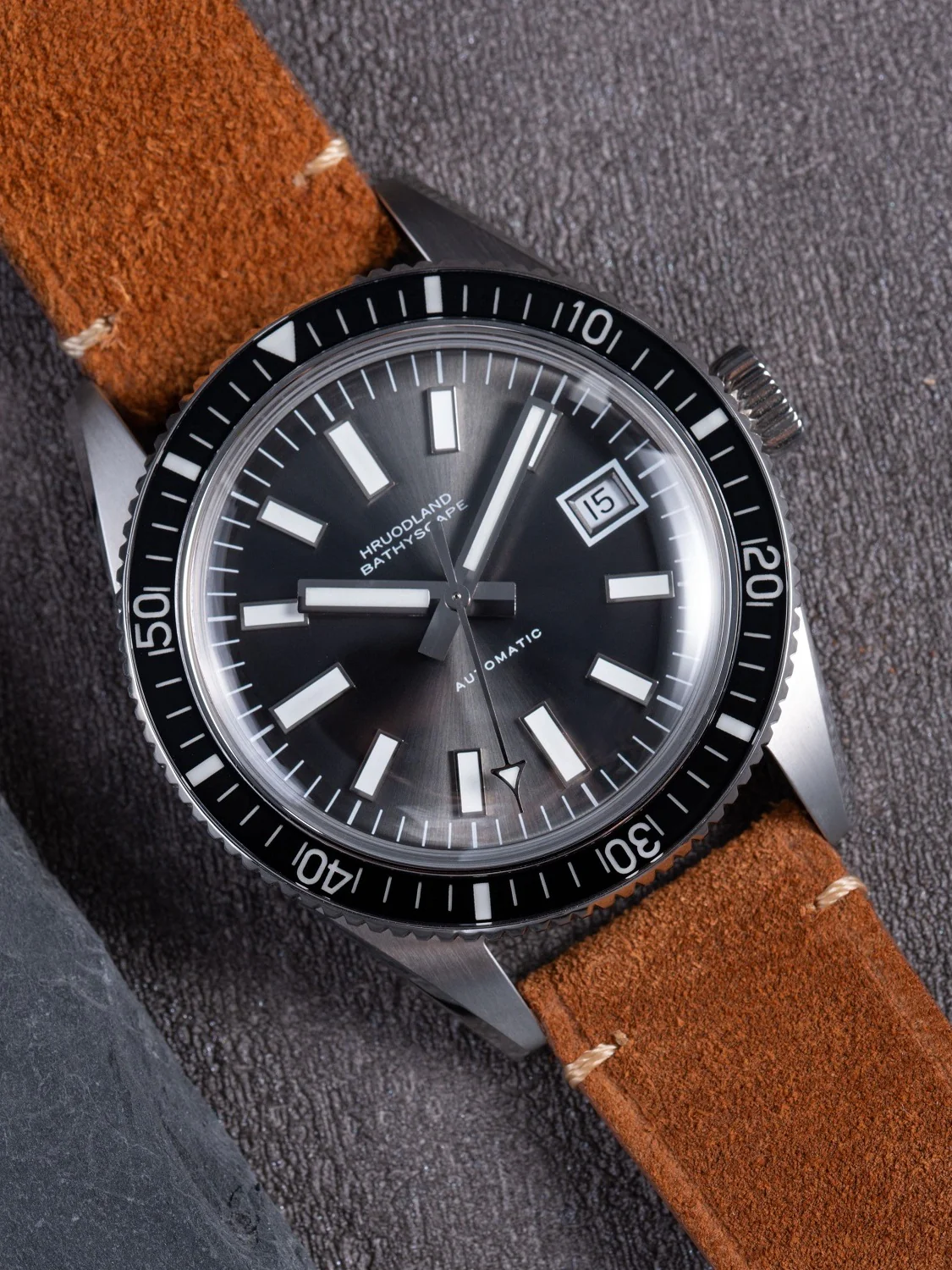 Hruodland 40mm Vintage Diver Watch F031 - Image 11