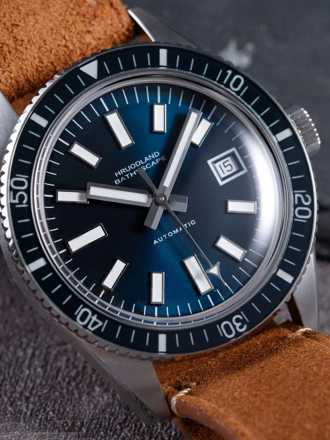 Hruodland 40mm Vintage Diver Watch F031 - Image 13
