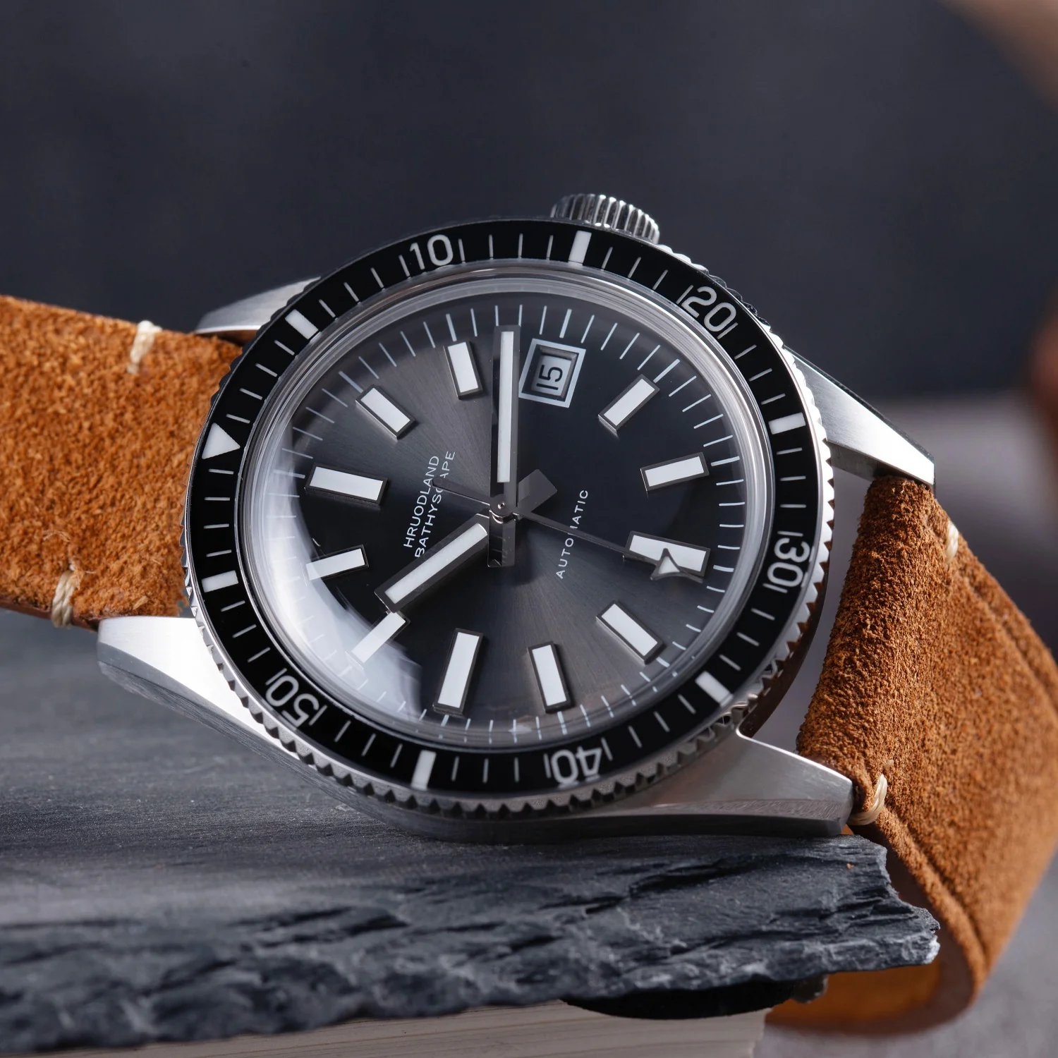Hruodland 40mm Vintage Diver Watch F031 - Image 4