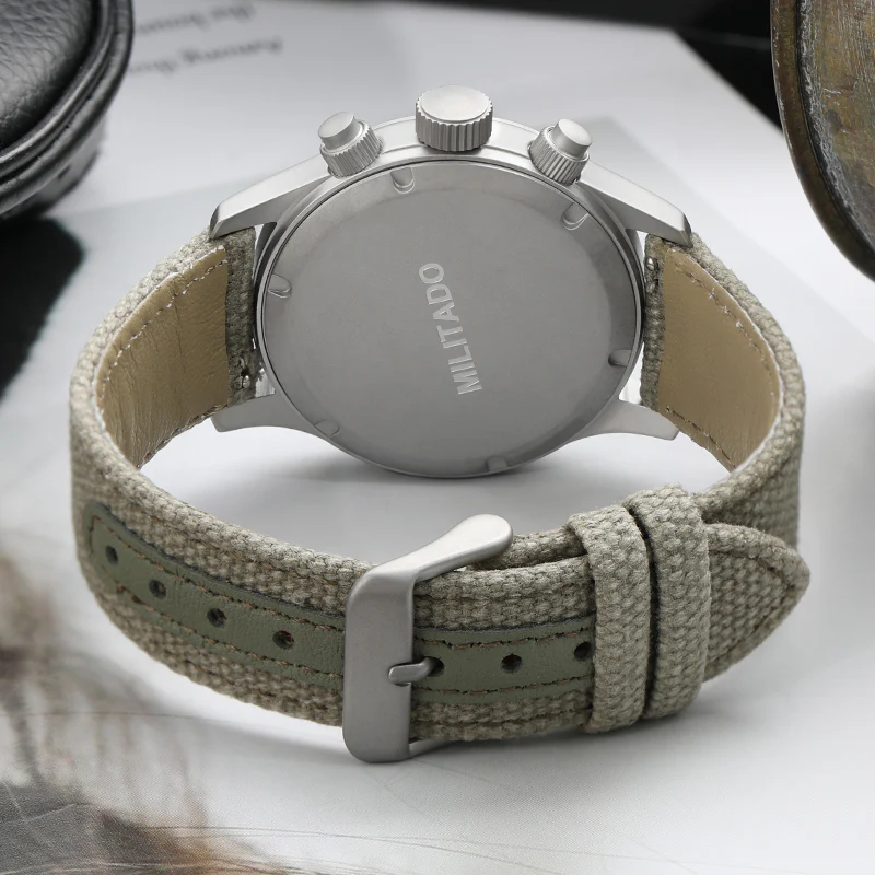 Militado Retro VK61 Quartz Chronograph Watch - Image 11