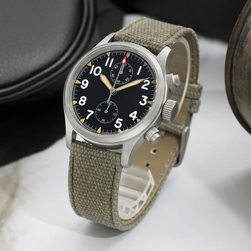 Militado Retro VK61 Quartz Chronograph Watch - Image 3