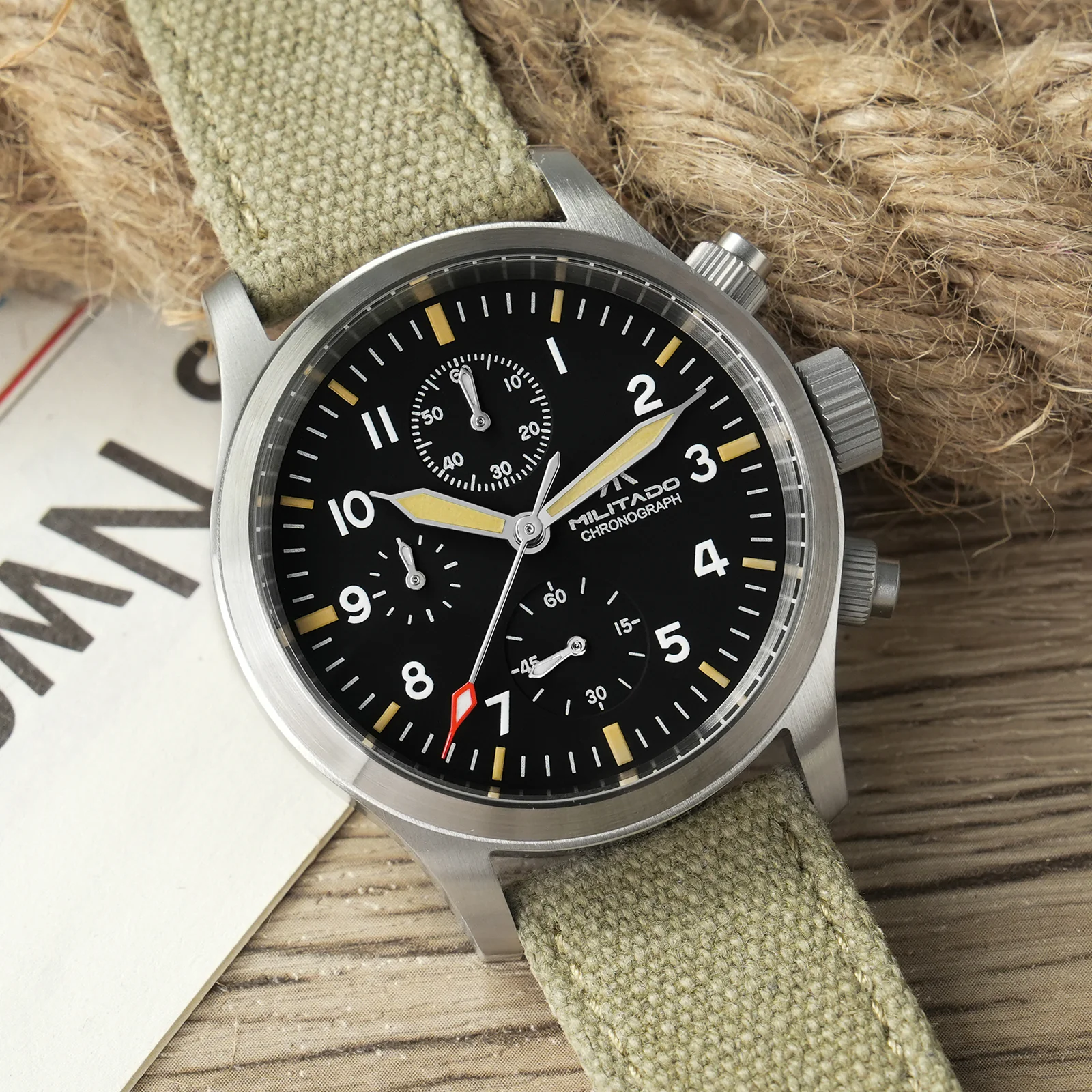 ★New Arrival★ Militado Retro 39mm Chronograph Watch Ml1868-3 - Image 20