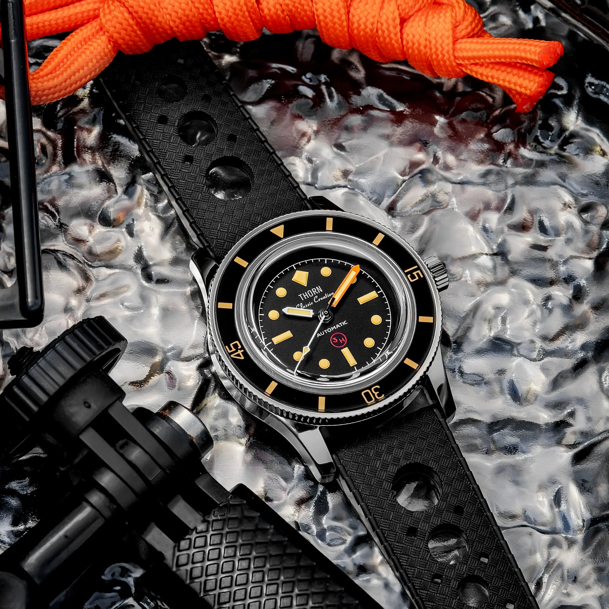 Thorn 38mm 50 Fathoms 3H PT5000 Dive Watch T008 - Image 3
