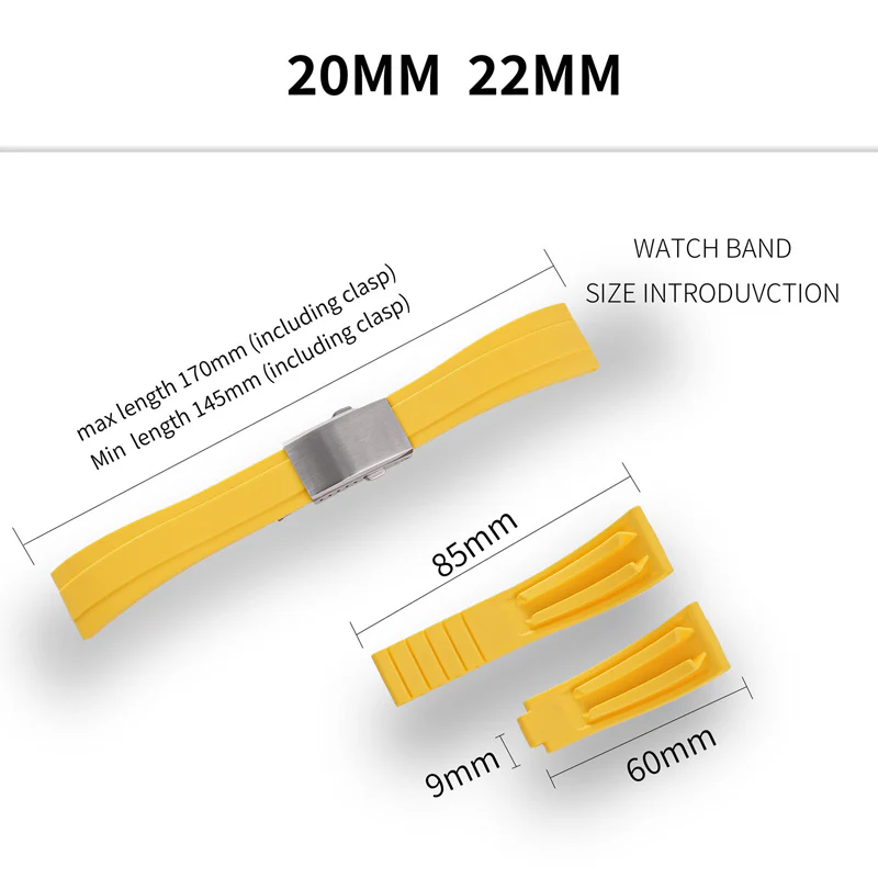 Cut-to-Size TPU Rubber Watch Strap - Image 27