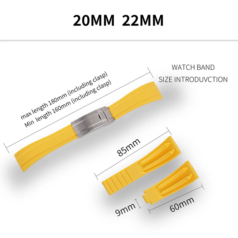 Cut-to-Size TPU Rubber Watch Strap - Image 28