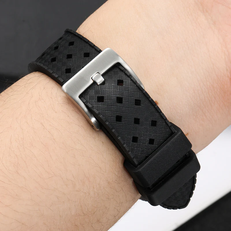 Tropical Soft Silicon Rubber Dive Watch Strap - Image 8