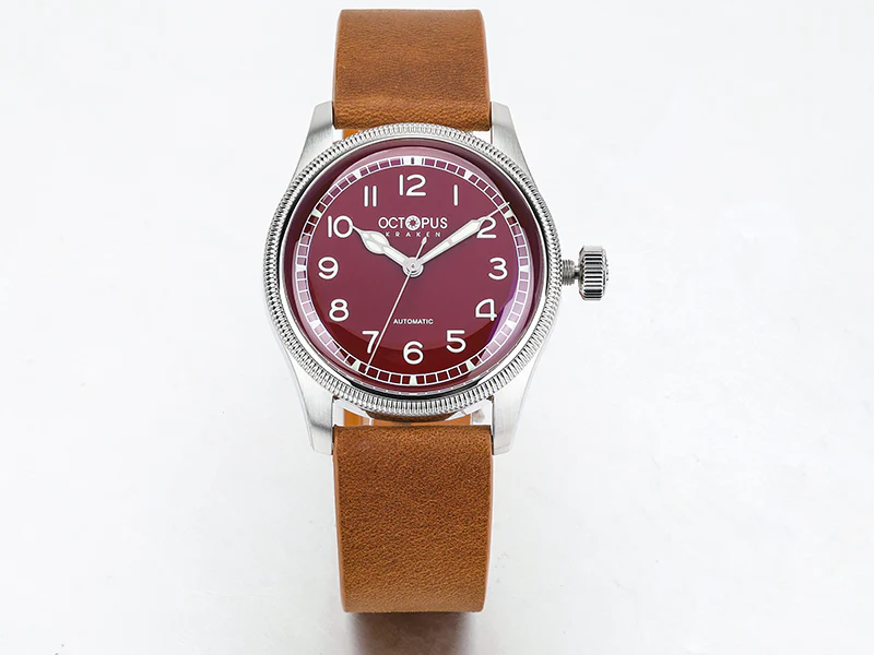 Octopus Kraken 38mm Coin Bezel Pilot Men Watch - Image 13