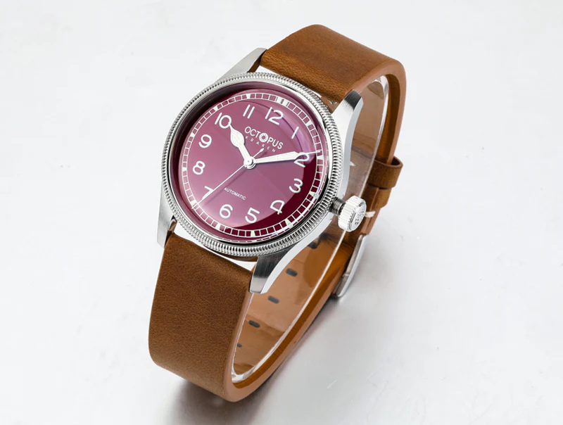 Octopus Kraken 38mm Coin Bezel Pilot Men Watch - Image 14