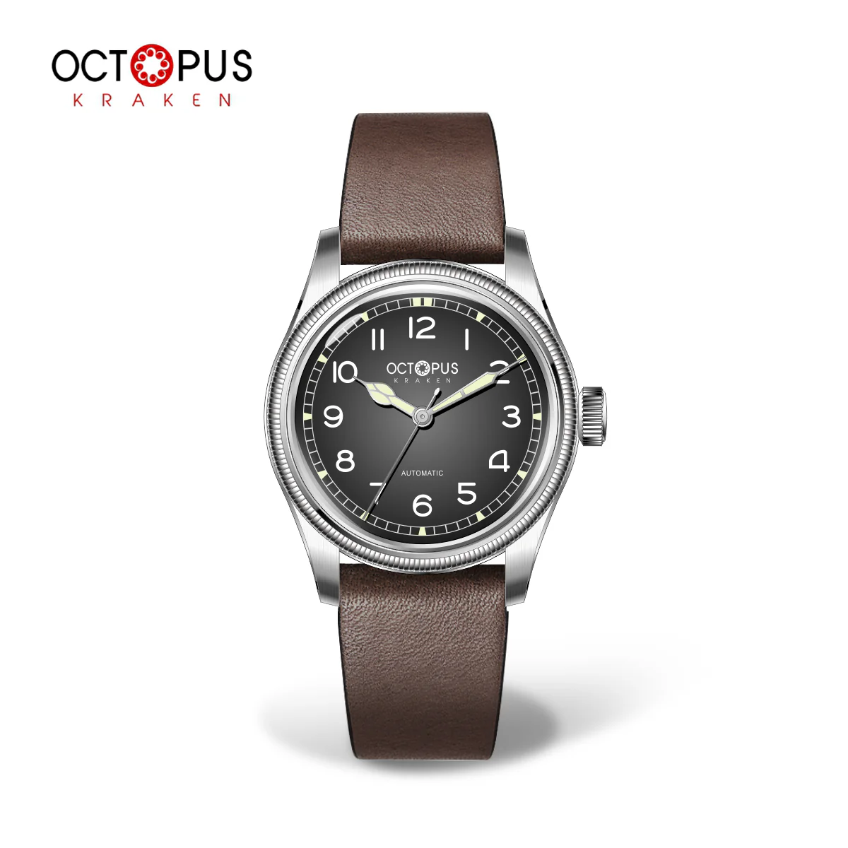 Octopus Kraken 38mm Coin Bezel Pilot Men Watch - Image 3