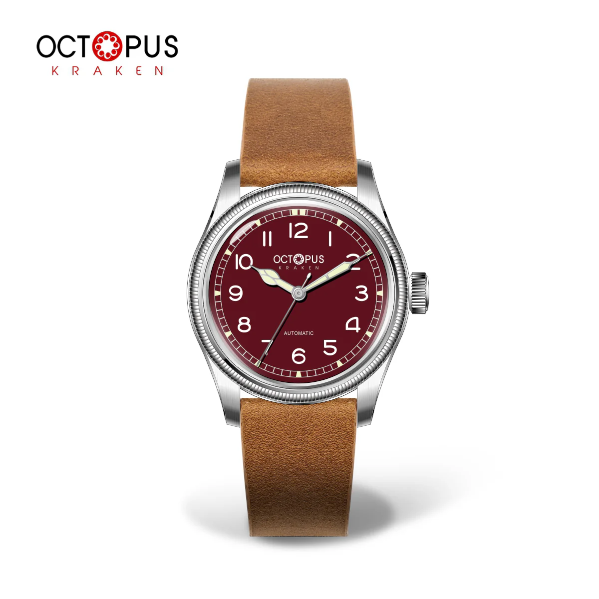 Octopus Kraken 38mm Coin Bezel Pilot Men Watch - Image 4