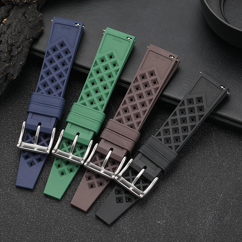 Premium-Grade Tropical FKM Rubber Watch Strap - Image 14