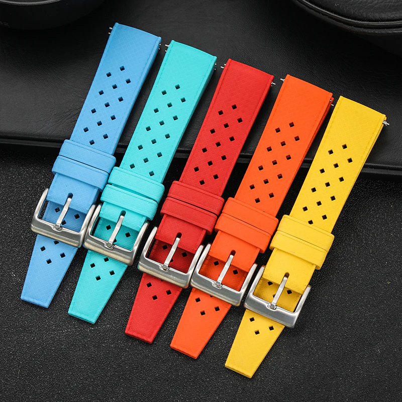 Premium-Grade Tropical FKM Rubber Watch Strap - Image 16