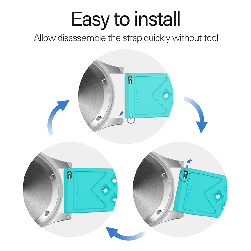 Premium-Grade Tropical FKM Rubber Watch Strap - Image 20