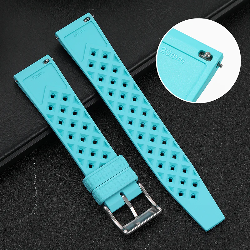 Premium-Grade Tropical FKM Rubber Watch Strap - Image 22