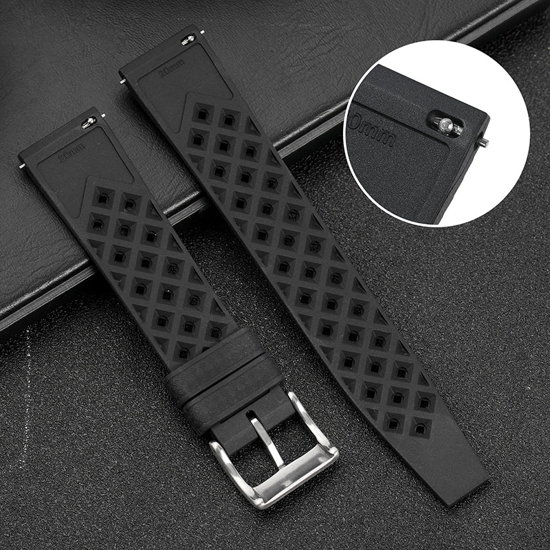 Premium-Grade Tropical FKM Rubber Watch Strap - Image 29