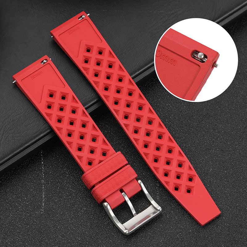 Premium-Grade Tropical FKM Rubber Watch Strap - Image 37