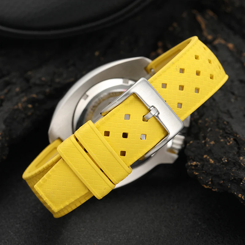 Premium-Grade Tropical FKM Rubber Watch Strap - Image 46