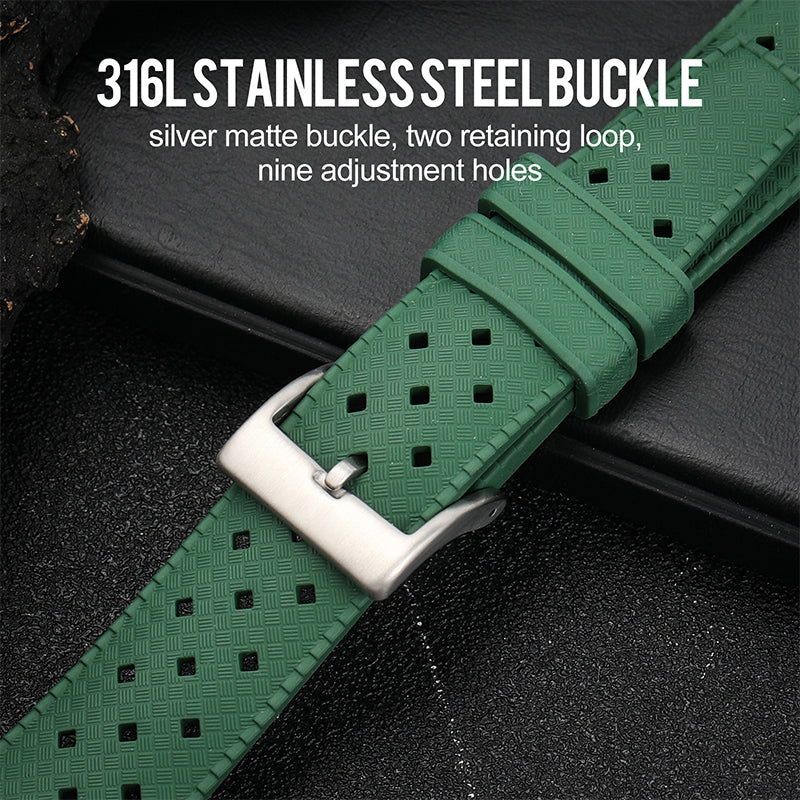 Premium-Grade Tropical FKM Rubber Watch Strap - Image 52