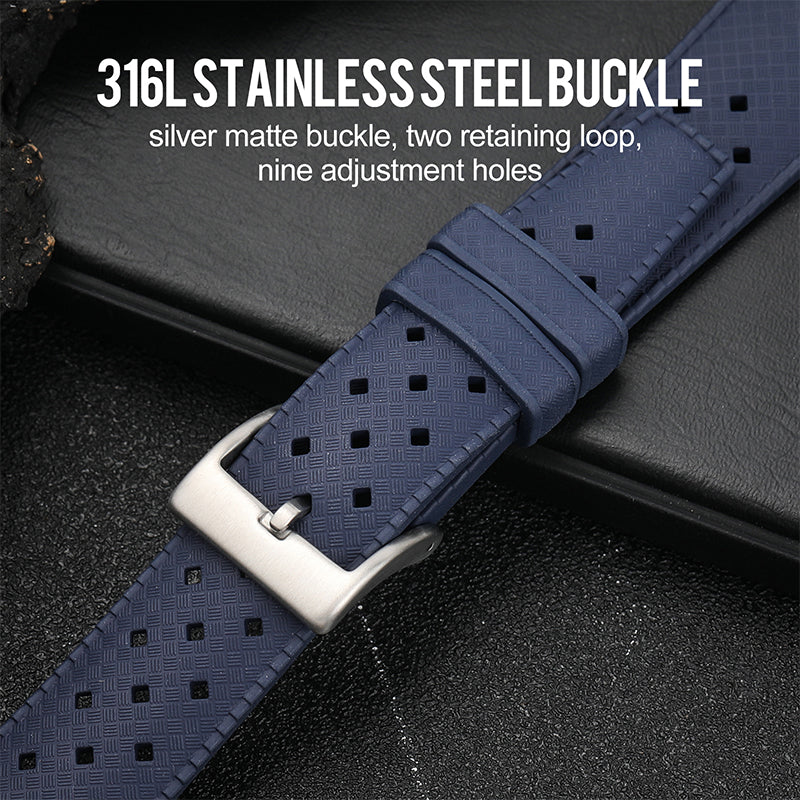 Premium-Grade Tropical FKM Rubber Watch Strap - Image 68