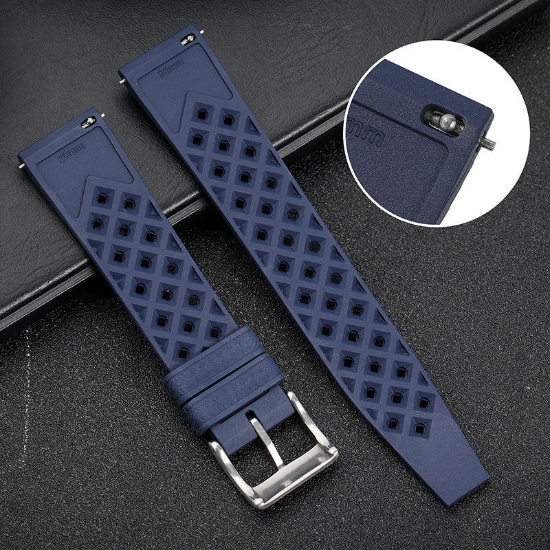 Premium-Grade Tropical FKM Rubber Watch Strap - Image 69