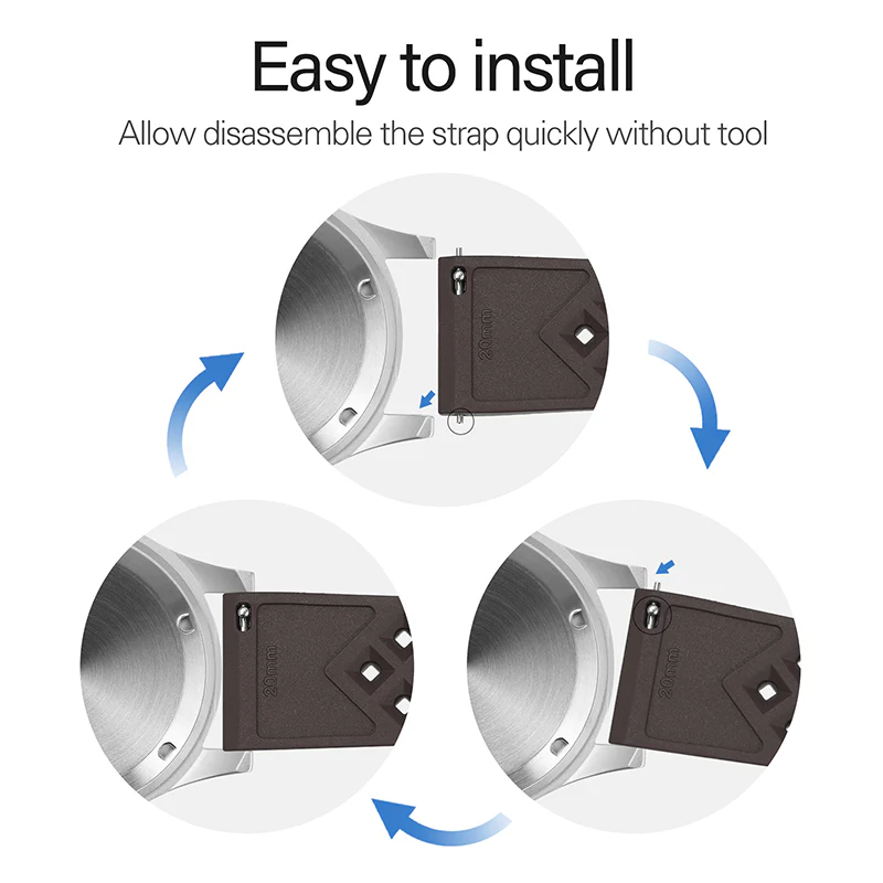 Premium-Grade Tropical FKM Rubber Watch Strap - Image 75