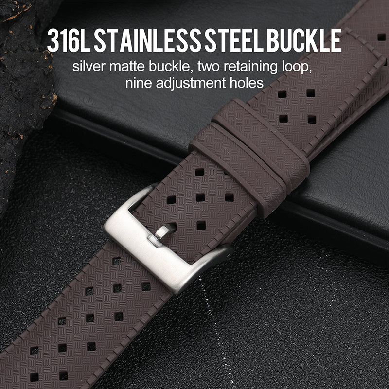 Premium-Grade Tropical FKM Rubber Watch Strap - Image 76