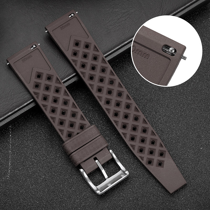 Premium-Grade Tropical FKM Rubber Watch Strap - Image 77