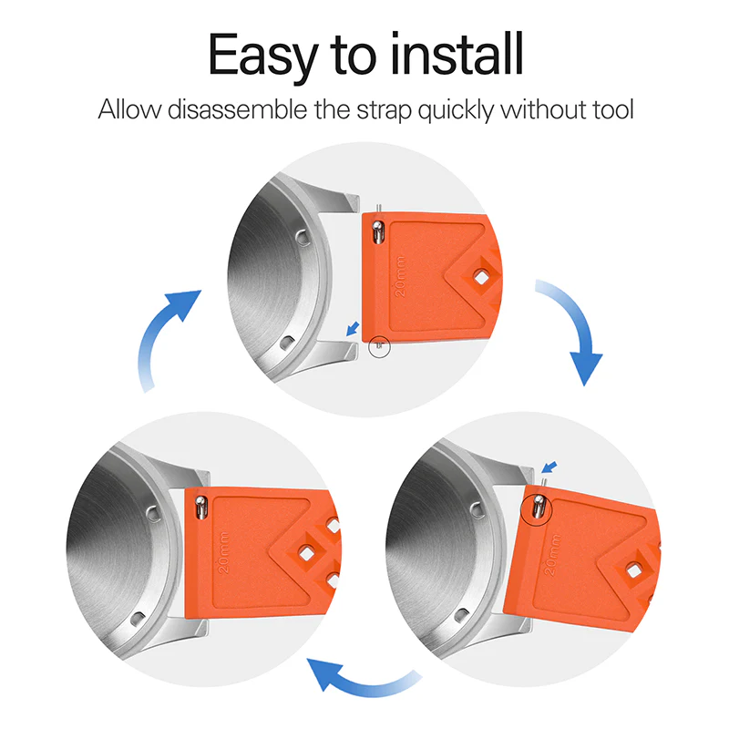 Premium-Grade Tropical FKM Rubber Watch Strap - Image 8