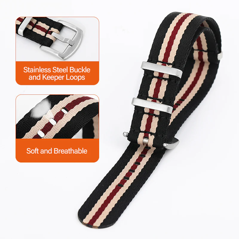 Premium Quality Nylon Fabric Strap 20mm 22mm - Image 5