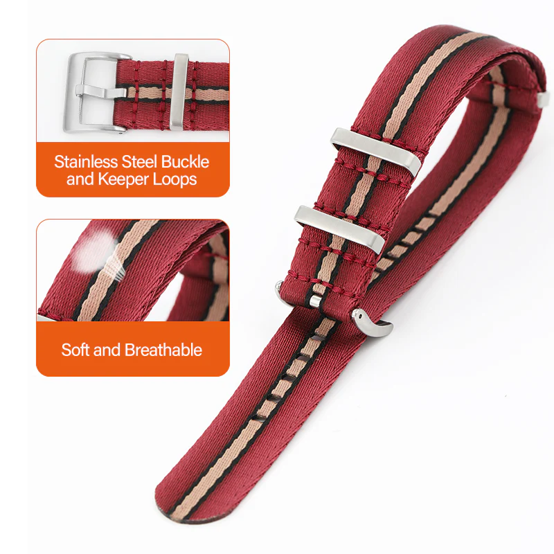 Premium Quality Nylon Fabric Strap 20mm 22mm - Image 9