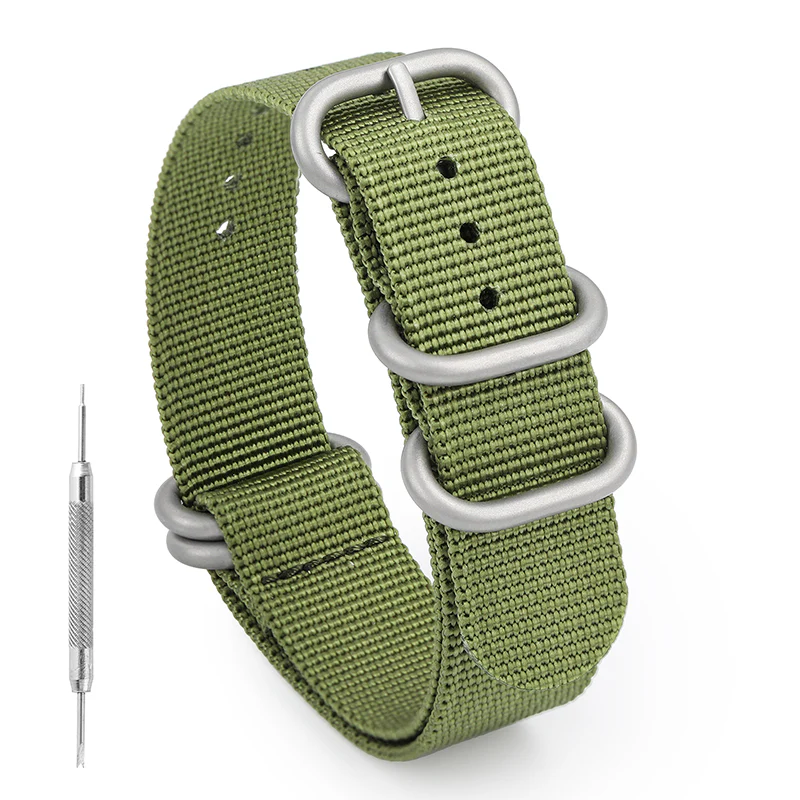 Thick Premium Woven Nylon Military Watch Zulu Strap - Image 15