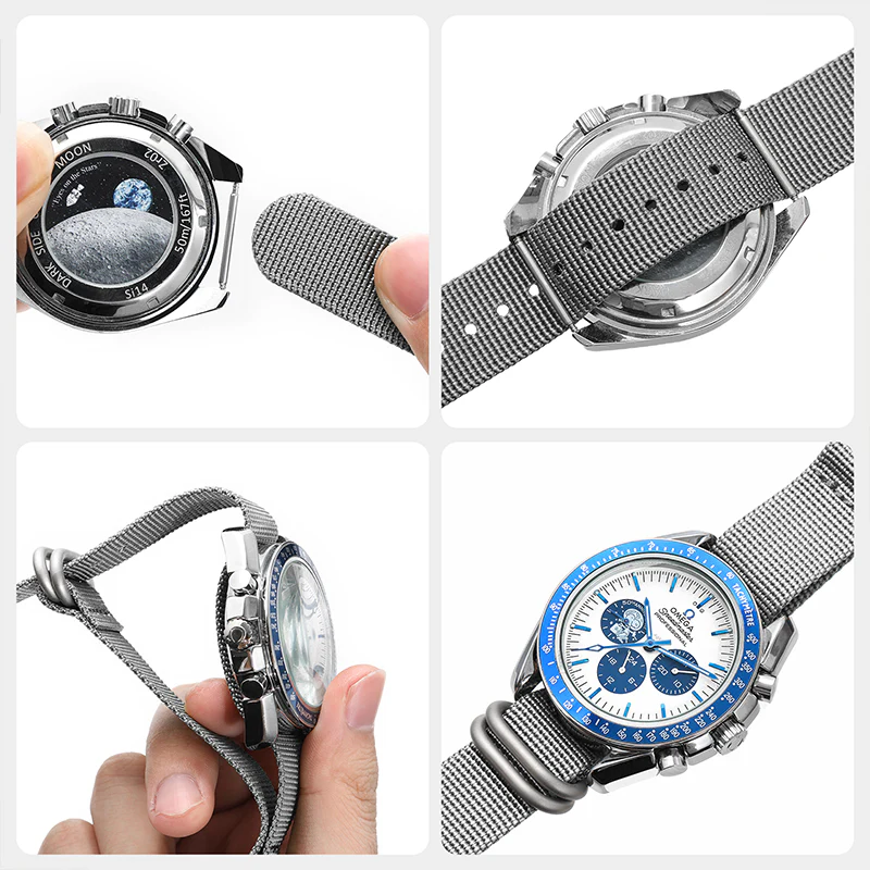 Thick Premium Woven Nylon Military Watch Zulu Strap - Image 9