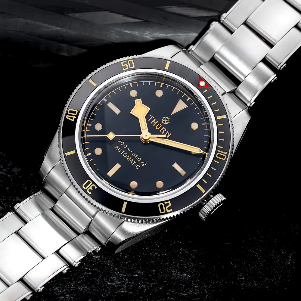 Thorn 39mm Diver 6200 Retro Mechanical Watch - Image 4